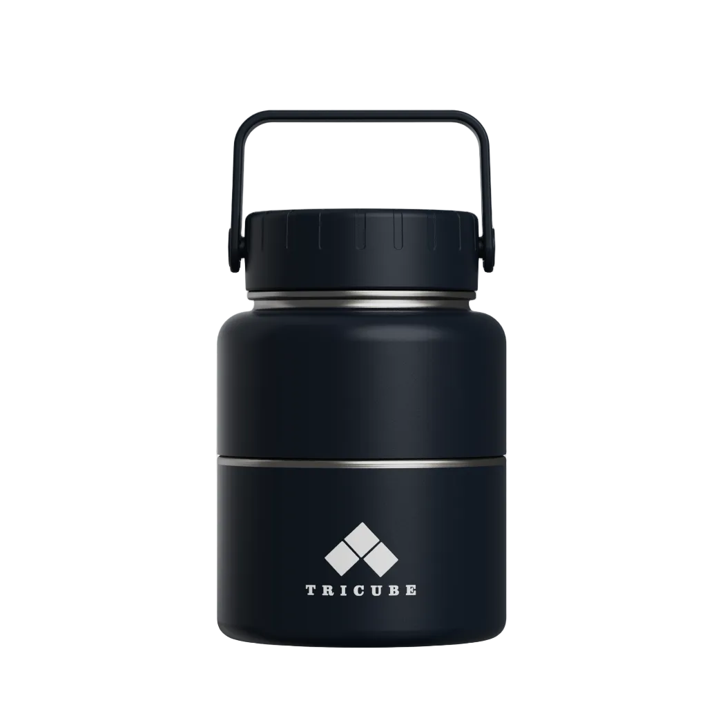 Tricube Modular Water Bottle – Onyx Black