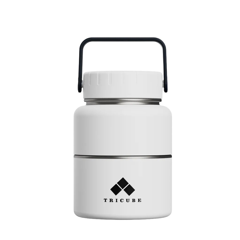 Tricube Modular Water Bottle – White Pearl