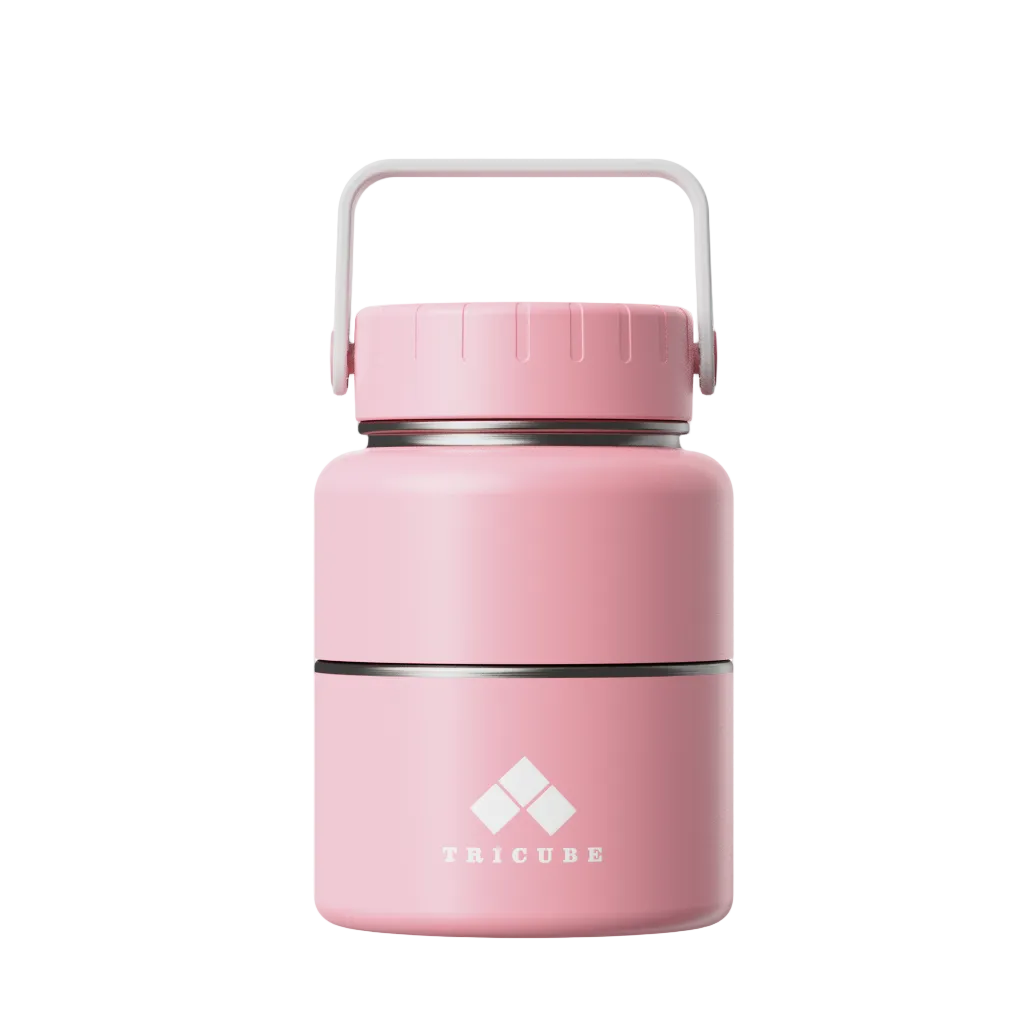 Tricube Modular Water Bottle – Rose Pink