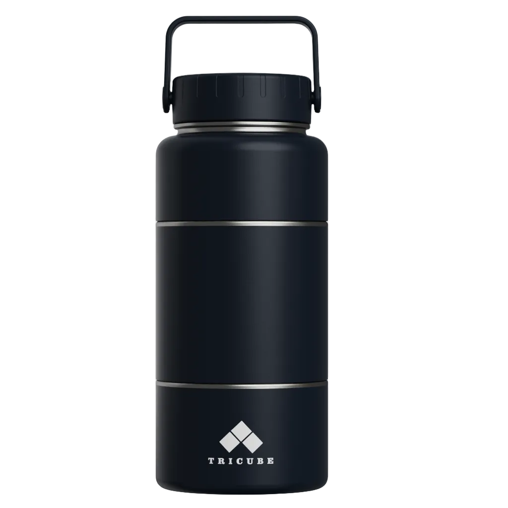 Tricube Modular Water Bottle – Onyx Black