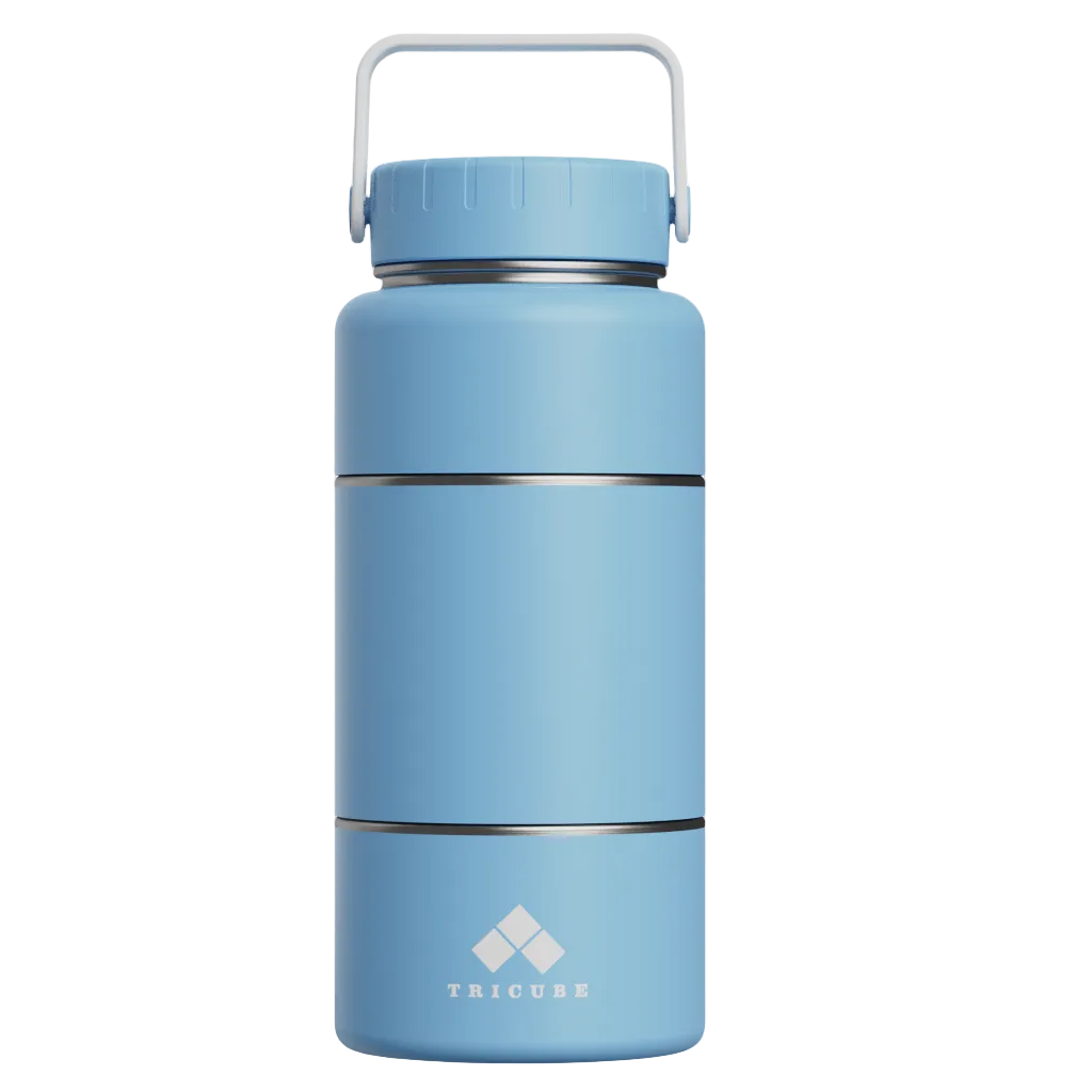 Tricube Modular Water Bottle – Sky Blue