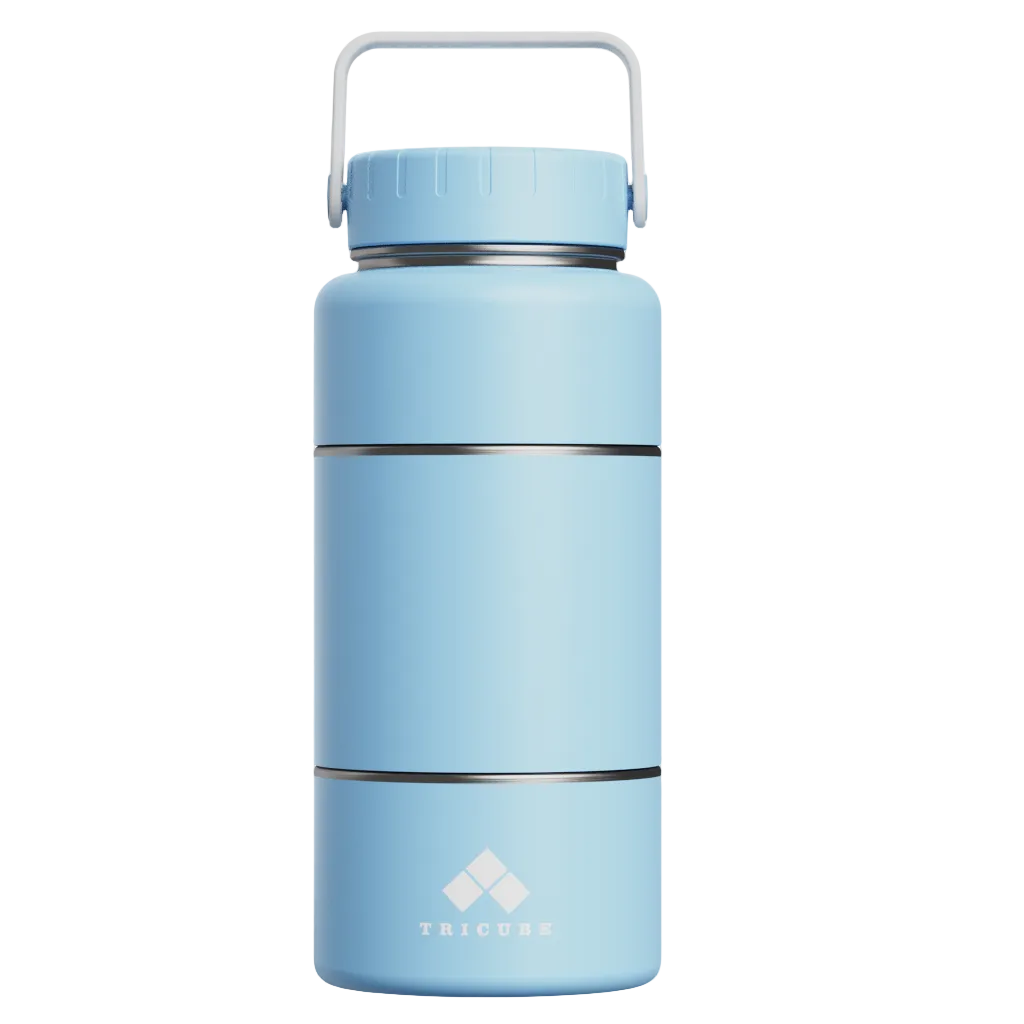 Tricube Modular Water Bottle – Glacier Blue